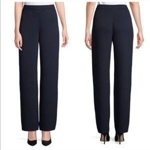 St John Knits Collection Navy Santana Knit Pants